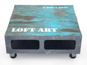 coffee table loft art 3D Model
