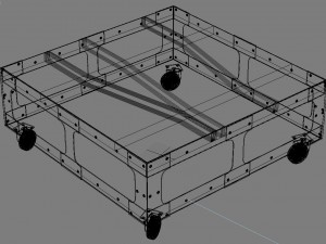 coffee table loft art 3D Model