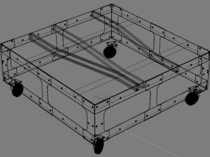 coffee table loft art 3D Model