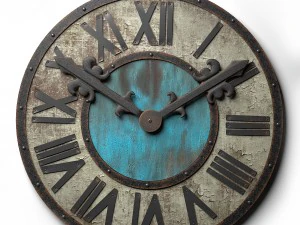 wall clock loft style t80 3D Model