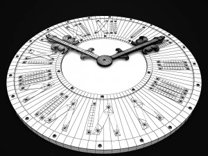 wall clock loft style t80 3D Model