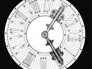 wall clock loft style t80 3D Model