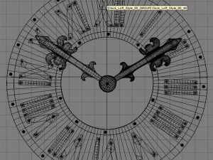 wall clock loft style t80 3D Model