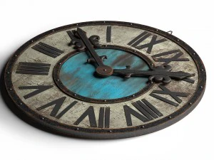 wall clock loft style t80 3D Model