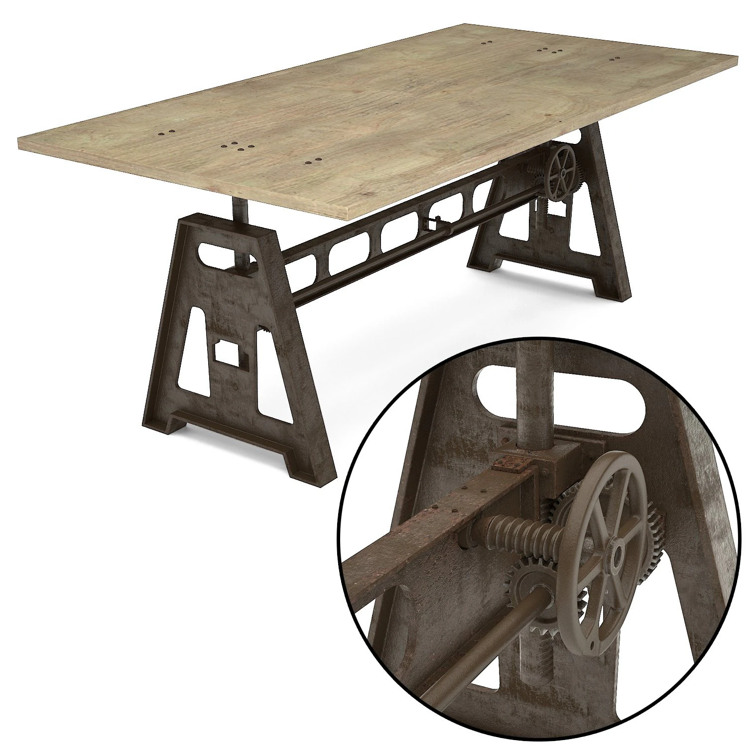 gordons adjustable table 3D Model .c4d .max .obj .3ds .fbx .stl .blend 