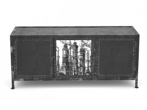 black white tv cabinet 3D Model