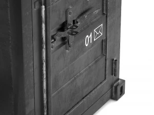 sea container desk 3D Model