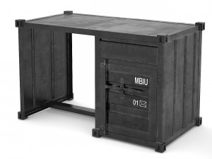 sea container desk Model 3D