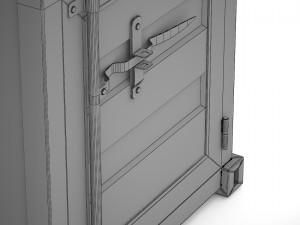 sea container desk Model 3D
