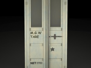 sea container wardrobe in the industrial style 3D Model