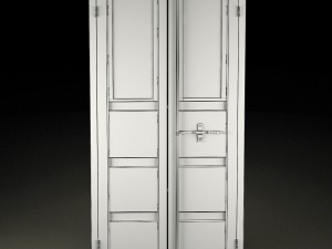 sea container wardrobe in the industrial style 3D Model