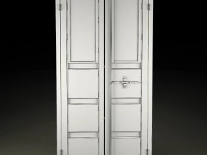 sea container wardrobe in the industrial style 3D Model