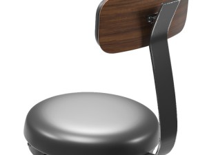 upholstered a frame bar chair Model 3D