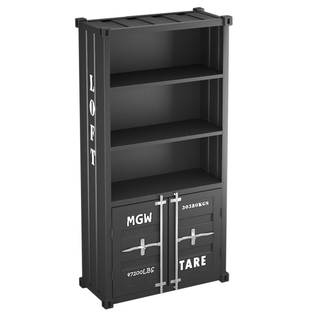 sea container bookcase 3D Модель .c4d .max .obj .3ds .fbx .stl .blend 