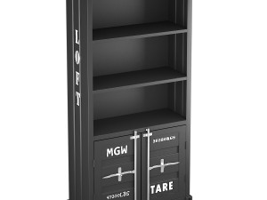 sea container bookcase 3D-Modell