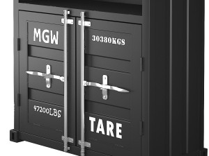sea container bookcase 3D Модель
