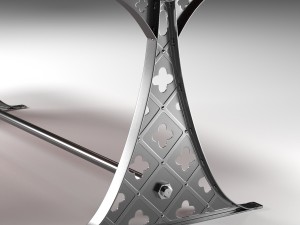 quatre dining table in the industrial style Modelo 3D