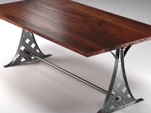 quatre dining table in the industrial style Modelo 3D
