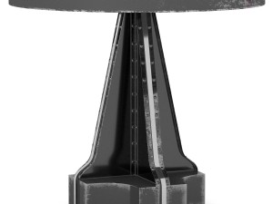 french column table in the industrial style 3D 모델