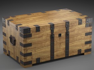 chest-coffee table 3D Model