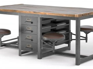 big desktop rupert in the industrial style 3D Model