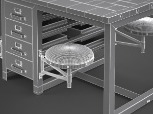 big desktop rupert in the industrial style 3D 模型