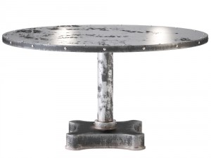 viktor industrial solid metal and cast iron dining 3D Модель