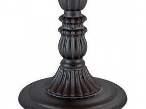 french soda fountain distressed wood kitchen table Modello 3D