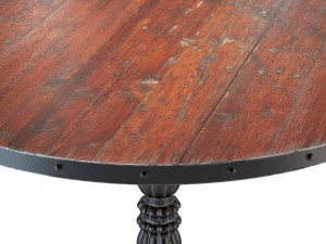 french soda fountain distressed wood kitchen table Modello 3D
