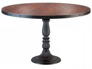 french soda fountain distressed wood kitchen table Modello 3D