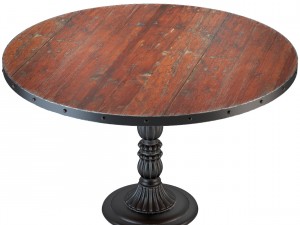 french soda fountain distressed wood kitchen table Modello 3D
