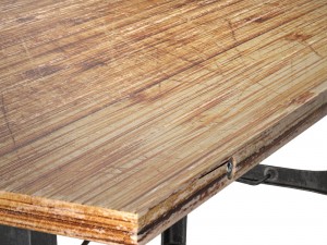 nuevo v4 a-leg small dining table with reclaimed w Model 3D