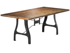 nuevo v4 a-leg small dining table with reclaimed w Model 3D