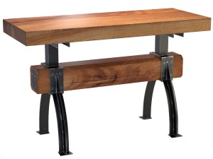 butcher block post and beam island table Modèle 3D
