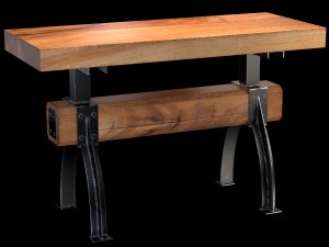 butcher block post and beam island table Modèle 3D