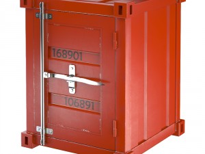 sea container cabinet 4 colors 3D 모델