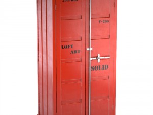 sea container wardrobe 4 colors 3D Model