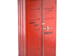 sea container wardrobe 4 colors 3D Model