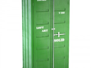 sea container wardrobe 4 colors 3D Model