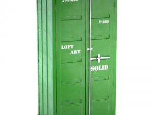 sea container wardrobe 4 colors 3D Model