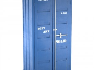 sea container wardrobe 4 colors 3D Model