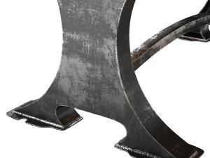 roberto dining table and bench 3D Model