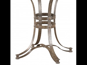 tempe round metal dining table 3D 모델