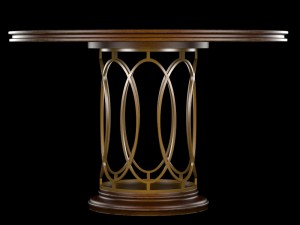 avalon heights-neo deco pedestal table 3D 모델