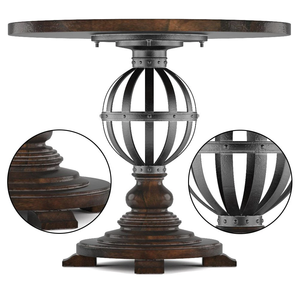 european farmhouse-provencal gardens table 3D Model .c4d .max .obj .3ds .fbx .stl .blend 