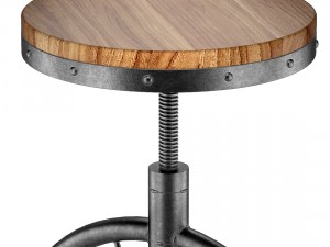 charles bicycle wheel adjustable bar stool Modello 3D