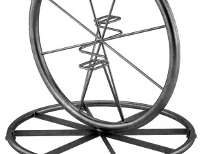 charles bicycle wheel adjustable bar stool 3D Model
