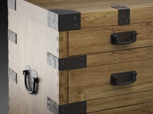 heirloom silver chest desk restoration hardware 3D Model