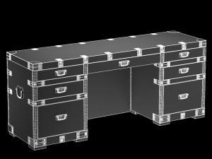 heirloom silver chest desk restoration hardware 3D Model