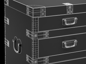 heirloom silver chest desk restoration hardware 3D Model
